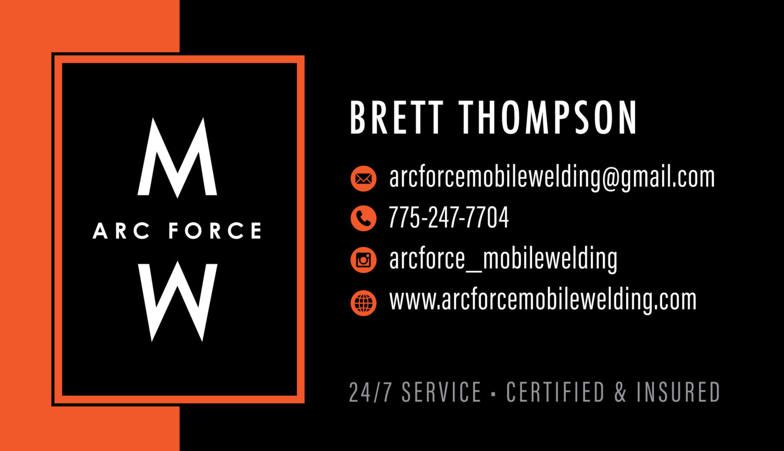 Business Card Template - Arc Force-01